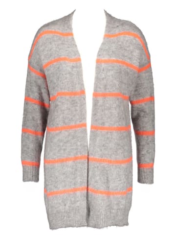 miss goodlife Cardigan in Grau/ Orange
