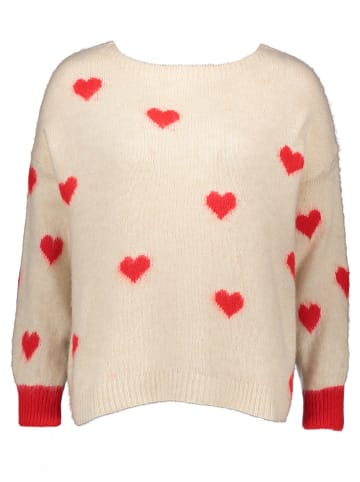 miss goodlife Pullover in Creme/ Orange