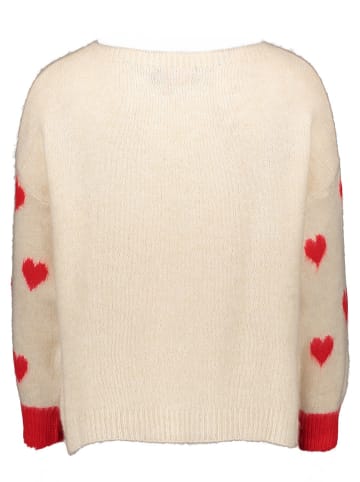 miss goodlife Pullover in Creme/ Orange