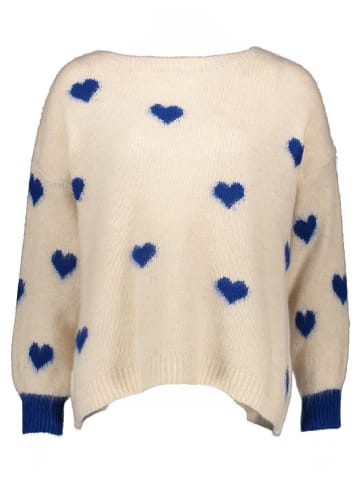 miss goodlife Pullover in Creme/ Dunkelblau