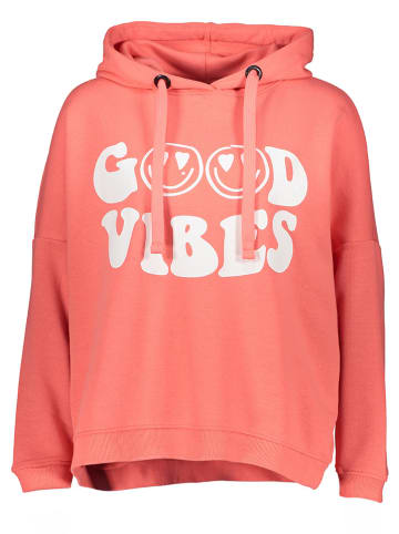 miss goodlife Hoodie "Good vibes" koraalrood