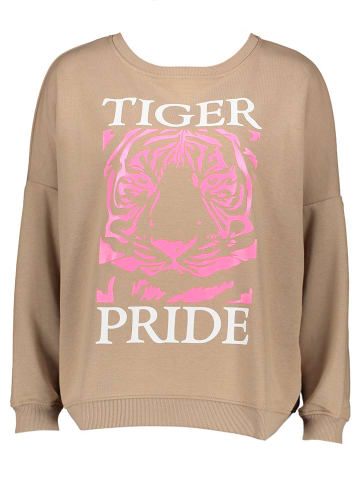 miss goodlife Sweatshirt "Tiger Pride" beige