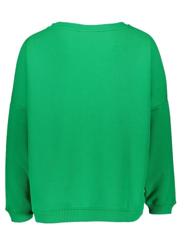 miss goodlife Sweatshirt "Peace & Love" groen/lichtroze