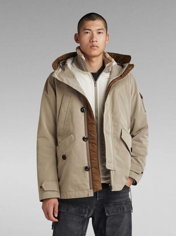 G-Star 2-in-1 tussenjas beige/wit