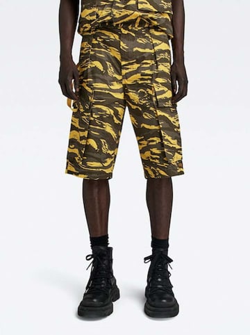 G-Star Cargobermudas in Khaki/ Gelb