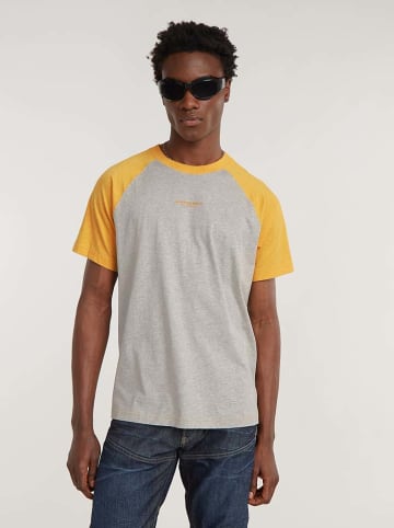 G-Star Shirt grijs/geel