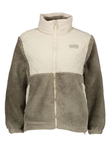 Sublevel Fleecejacke in Khaki/ Creme