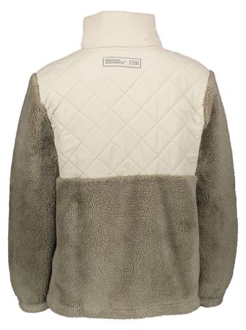 Sublevel Fleecejacke in Khaki/ Creme