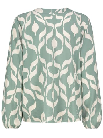Sublevel Bluse in Mint/Weiß