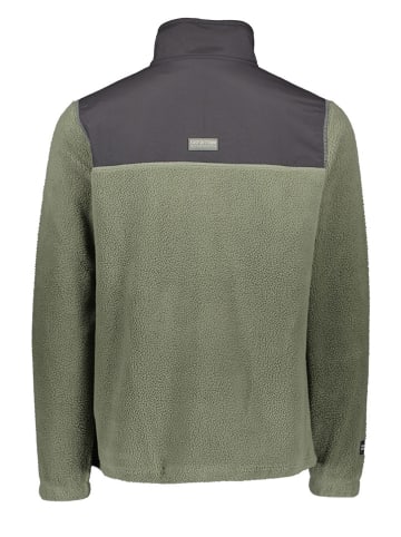 Sublevel Fleece vest groen/grijs