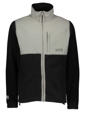 Sublevel Fleecejacke in Schwarz/ Grau