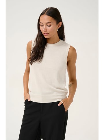 Kaffe Pullunder in Creme