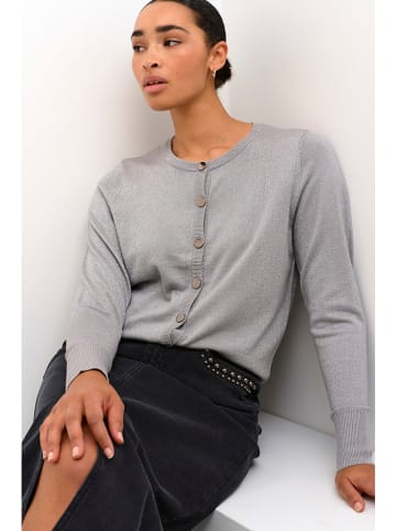 Kaffe Cardigan in Hellgrau
