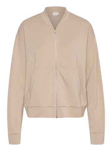Kaffe Sweatjacke in Beige