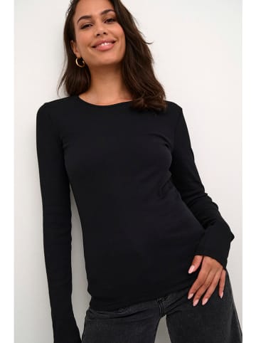 Kaffe Longsleeve in Schwarz