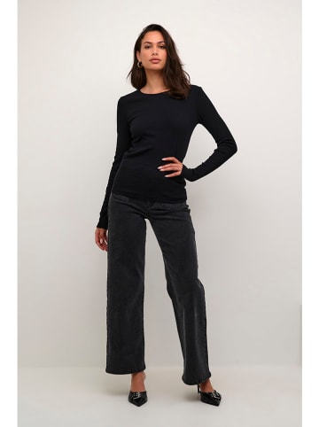 Kaffe Longsleeve in Schwarz