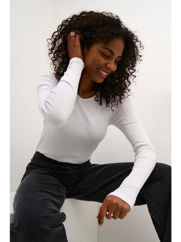 Kaffe Longsleeve in Weiß