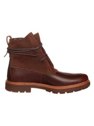 Clarks Leder-Boots "Trace Duck" in Braun