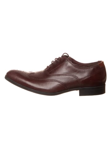 Clarks Leren veterschoenen "Gilmore Wing'' donkerbruin
