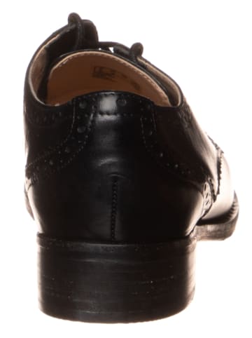 Clarks Skórzane trzewiki "Netley Rose" w kolorze czarnym