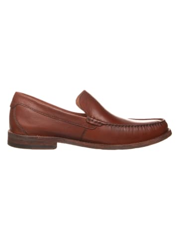 Clarks Leder-Slipper "Pace Barnes" in Braun