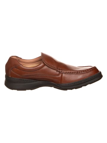 Clarks Leder-Slipper "Line Free" in Braun