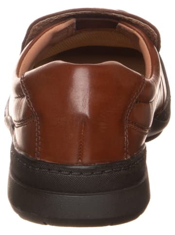 Clarks Leder-Slipper "Line Free" in Braun