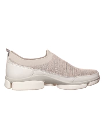 Clarks Leder-Sneakers "Tri Travel" in Weiß