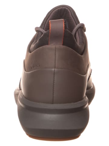 Clarks Leder-Sneakers "Un Venture" in Dunkelbraun