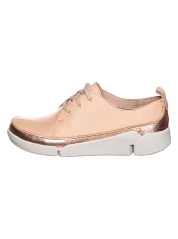 Clarks Leren sneakers "2 Tri Clara" beige