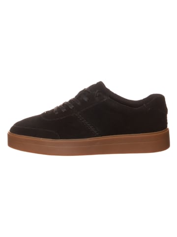 Clarks Leder-Slipper "Hero Walk" in Schwarz