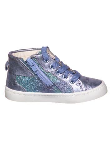 Clarks Leder-Sneakers in Lila