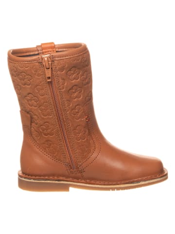Clarks Leder-Stiefel "Comet Pop" in Hellbraun