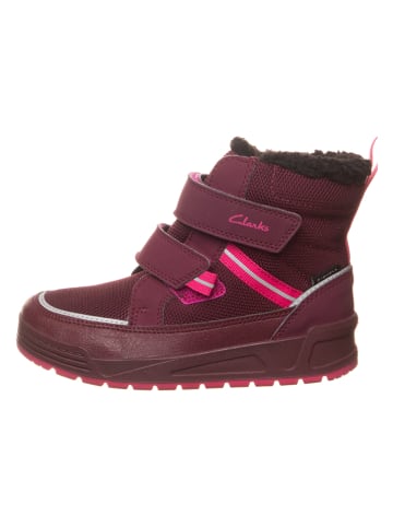 Clarks Botki zimowe "Jumper Jump" w kolorze fioletowym
