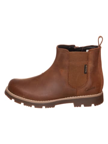 Clarks Leder-Boots "Heath Sea" in Braun
