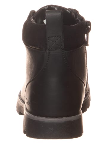 Clarks Leder-Boots "Health Go" in Schwarz