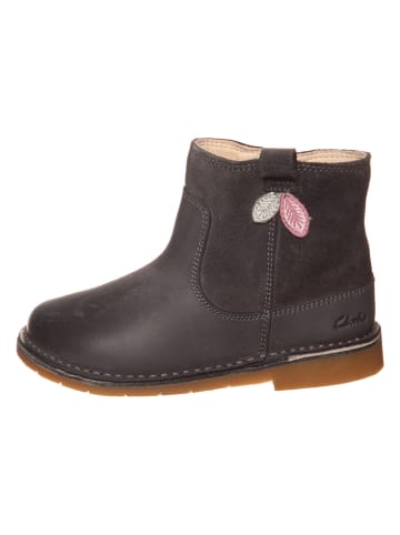 Clarks Leder-Stiefel "Comet Style" in Grau