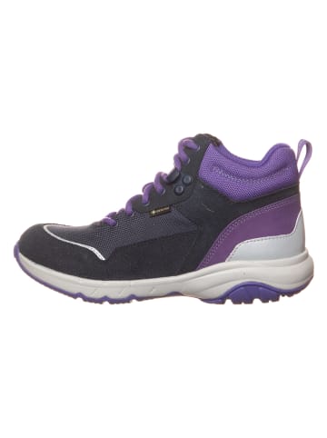 Clarks Leren boots paars/zwart