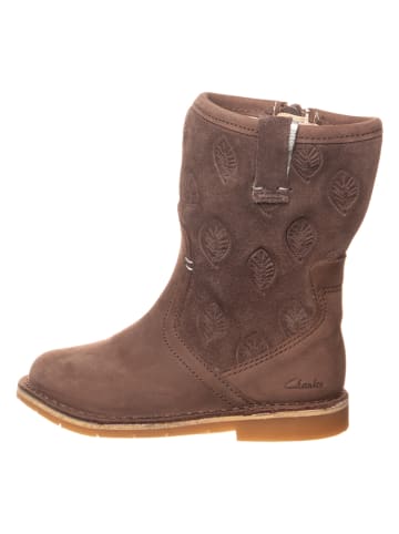 Clarks Leder-Stiefel "Comet Pop" in Braun