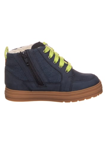 Clarks Skórzane botki w kolorze granatowym