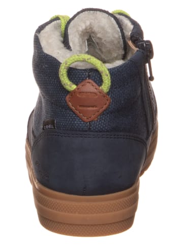 Clarks Skórzane botki w kolorze granatowym