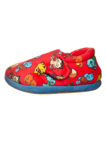 Clarks Pantoffels "Fluffy Print" rood