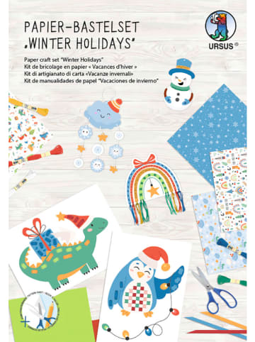 URSUS Papier-Bastelset "Winter holidays" in Bunt