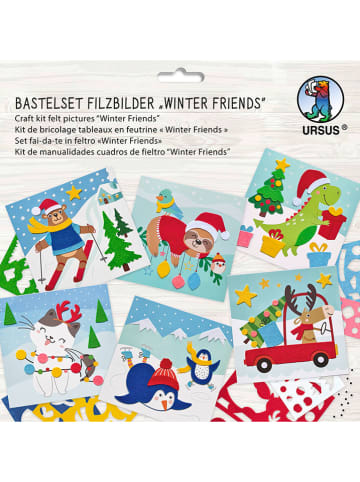 URSUS Bastelset "Filzbilder - Winter friends" in Bunt