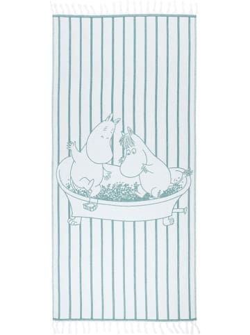 Moomin Hamamtuch in Weiß/ Mint- (L)150 x (B)80 cm