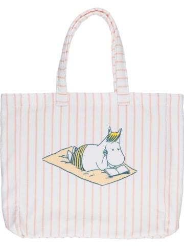 Moomin Strandtas wit/lichtroze - (B)42 x (H)44 cm