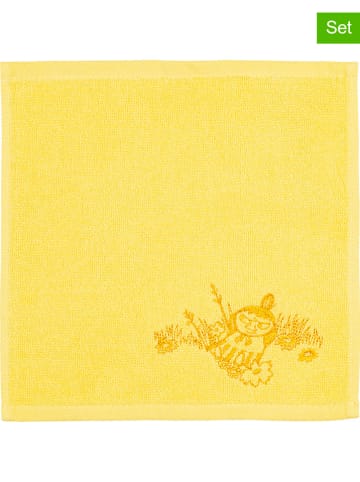 Moomin 2er-Set: Gästehandtücher "Little My" in Gelb - (L)25 x (B)25 cm