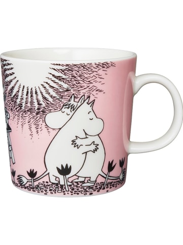 Moomin Kop "Love" lichtroze/wit - 300 ml