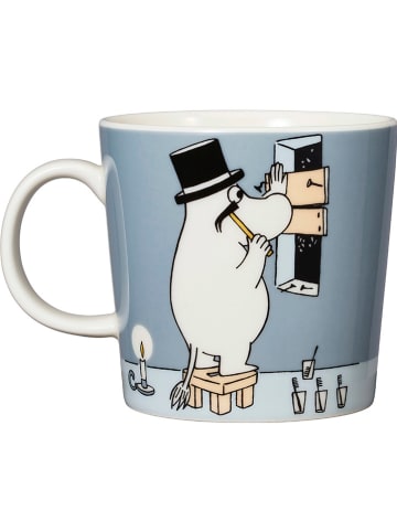 Moomin Kubek "Moominpappa" w kolorze biało-szarym - 300 ml