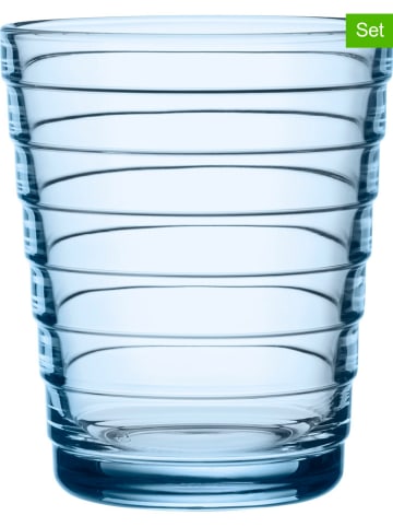 iittala 2er-Set: Gläser "Aino Aalto" in Blau - 220 ml